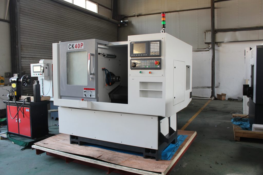 small size slant bed cnc lathe machine with gang type tools