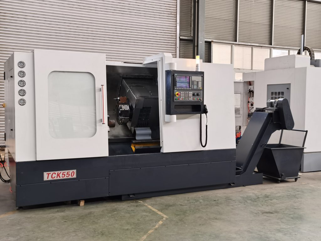High Precision Slant Bed CNC Metal Turning Lathe Tck550 Multi-axis turning machine with live turret