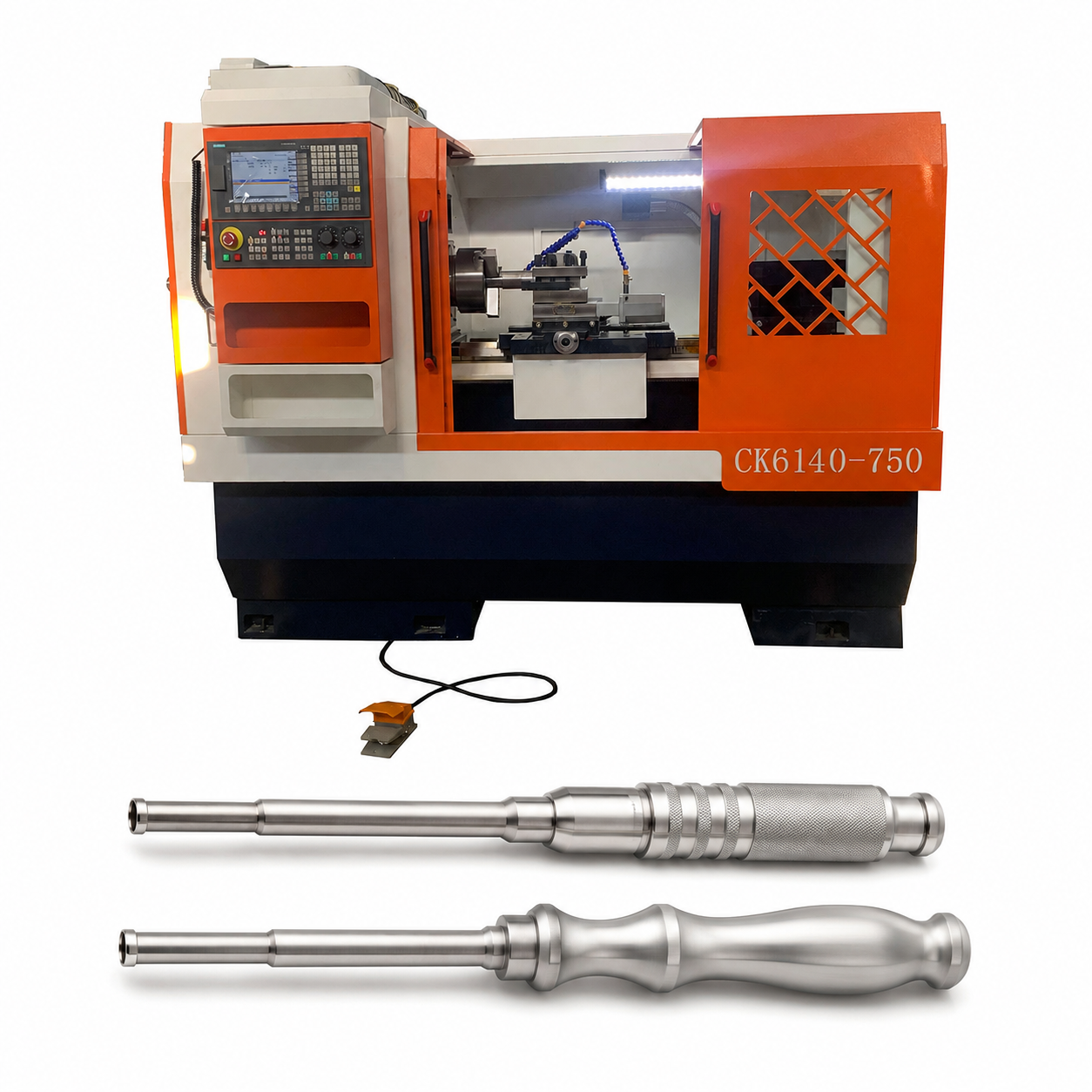 CK6140 CNC lathe for metal machining with high precision spindle performance