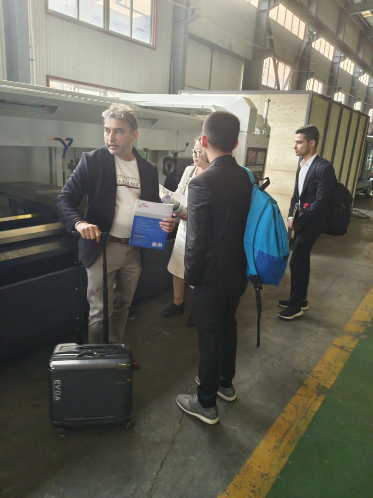Indian Customer Visits Our CNC Machine Factory in China